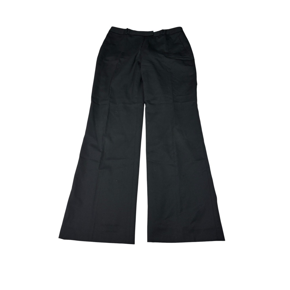 Brooks Brothers 346 Caroline Fit Black Wool Blend Wide Leg Dress Women 8 W20 L32